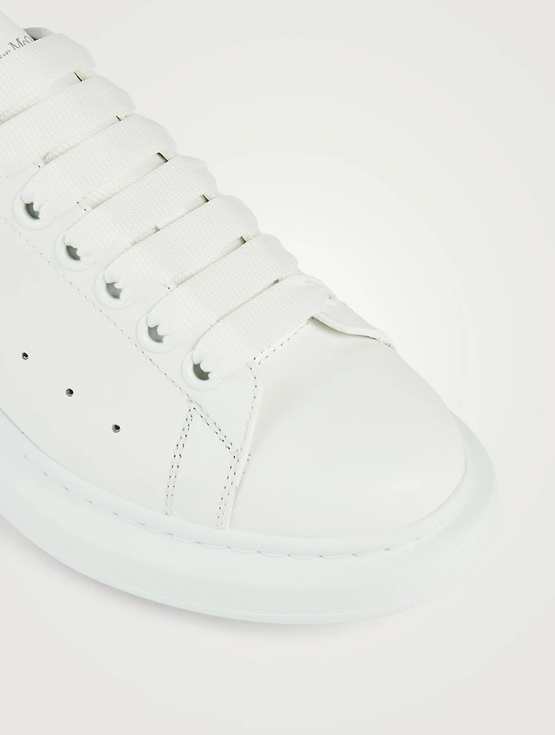 Oversized Embellished Leather Sneakers