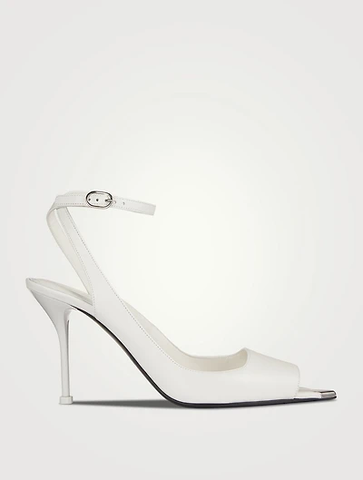 Punk Ankle-Strap Leather Sandals