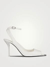 Punk Ankle-Strap Leather Sandals
