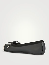 Punk Leather Ballet Flats