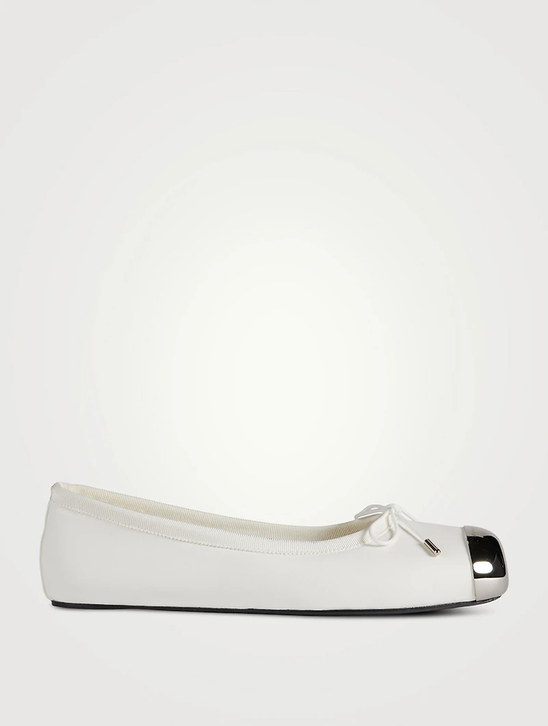 Punk Leather Ballet Flats