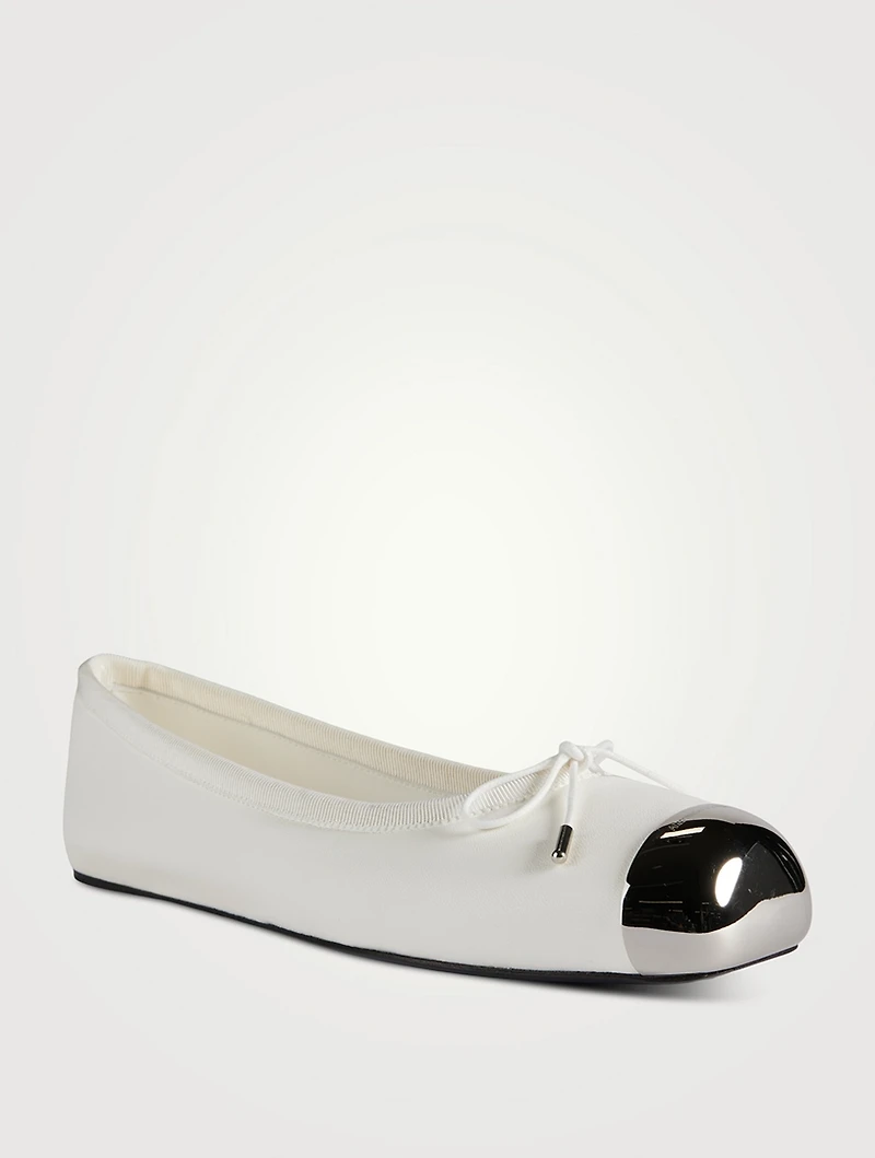 Punk Leather Ballet Flats