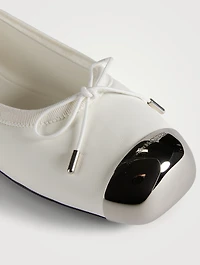 Punk Leather Ballet Flats