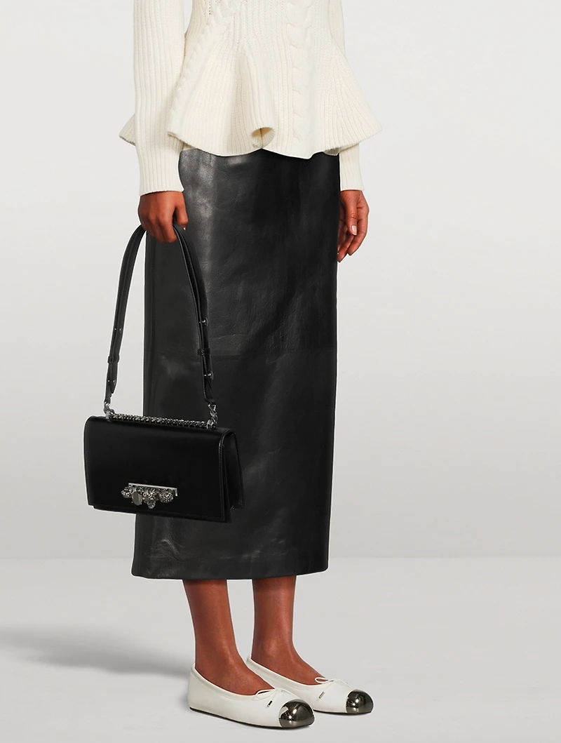 Punk Leather Ballet Flats