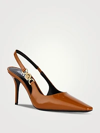 Medusa '95 Patent Leather Slingback Pumps