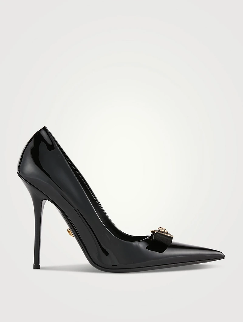 Gianni Ribbon Leather Pumps