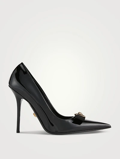 Gianni Ribbon Leather Pumps
