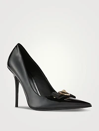 Gianni Ribbon Leather Pumps