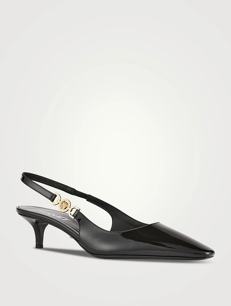 Medusa '95 Patent Leather Slingback Pumps