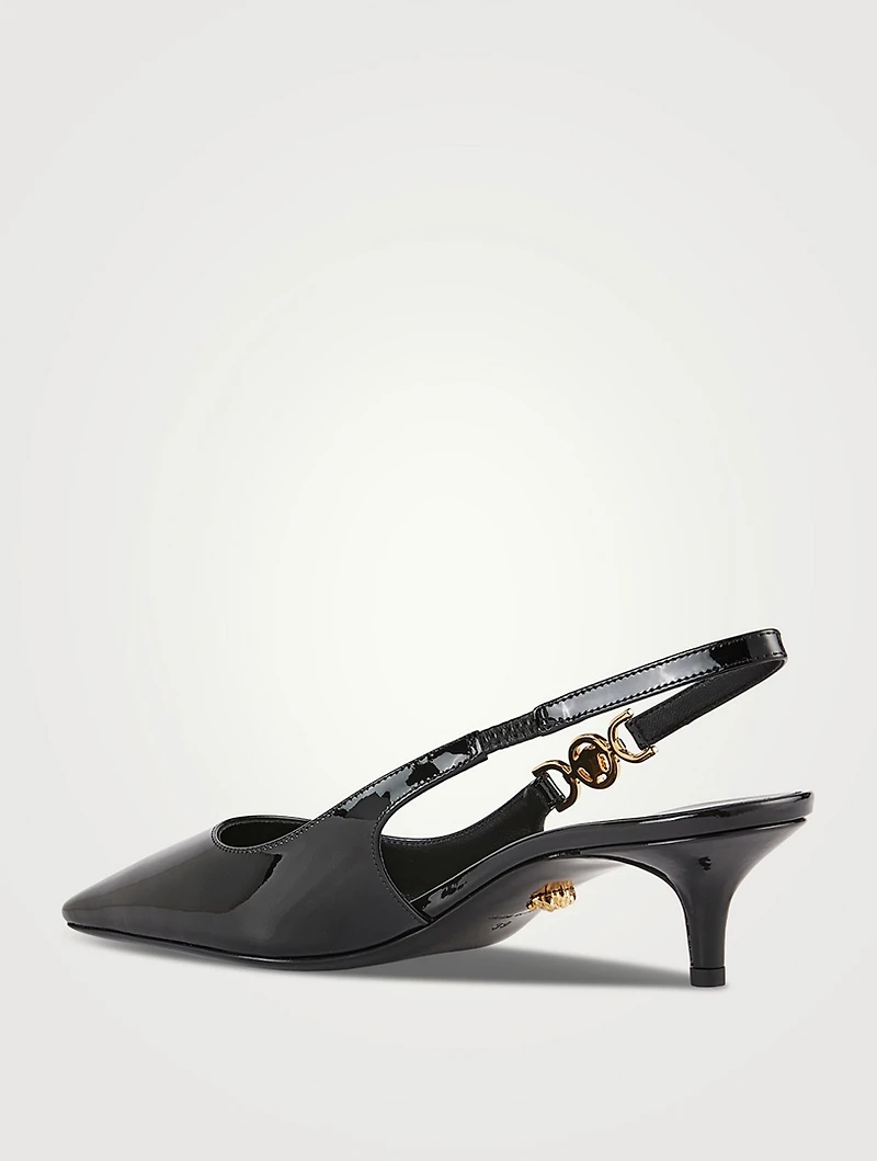 Medusa '95 Patent Leather Slingback Pumps