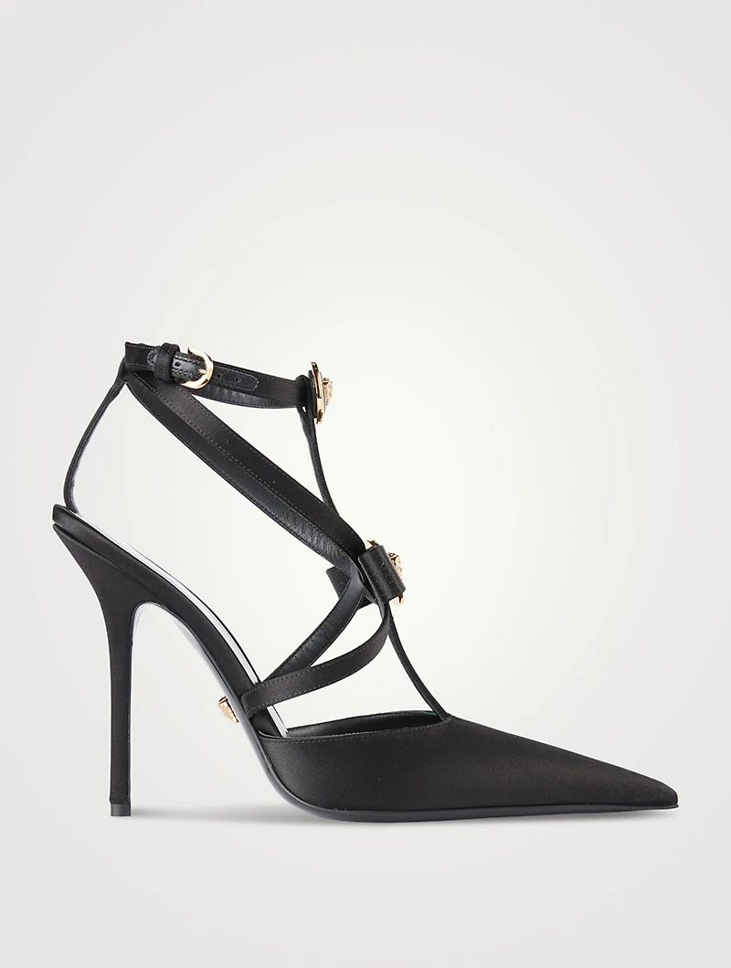 Gianni Ribbon Satin Pumps