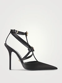 Gianni Ribbon Satin Pumps