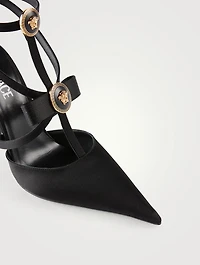 Gianni Ribbon Satin Pumps