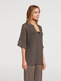 Cotton Crochet Shirt