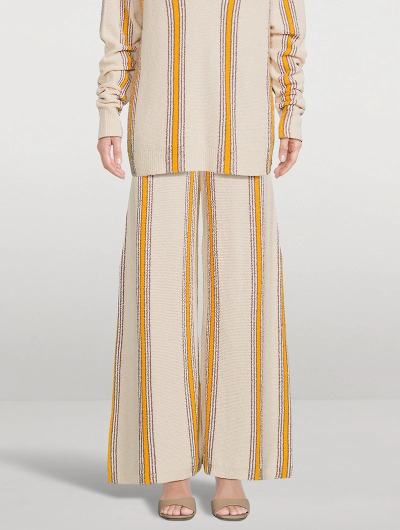 Organic Cotton Blend Knit Pants