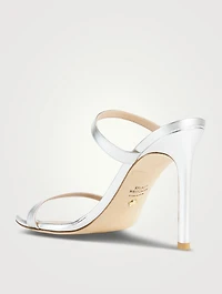 Aleena Metallic Leather Mules