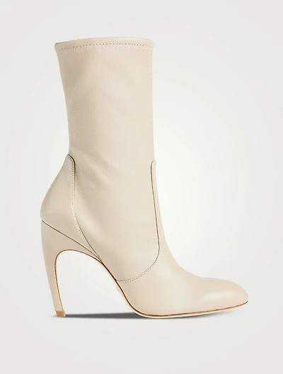 Luxecurve Stretch Leather Sock Boots