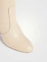 Luxecurve Stretch Leather Sock Boots