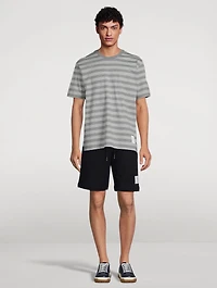 Cotton Jersey T-Shirt Striped Print