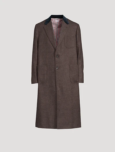 Shetland Elongated Sack Overcoat