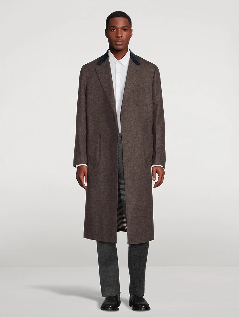 Shetland Elongated Sack Overcoat