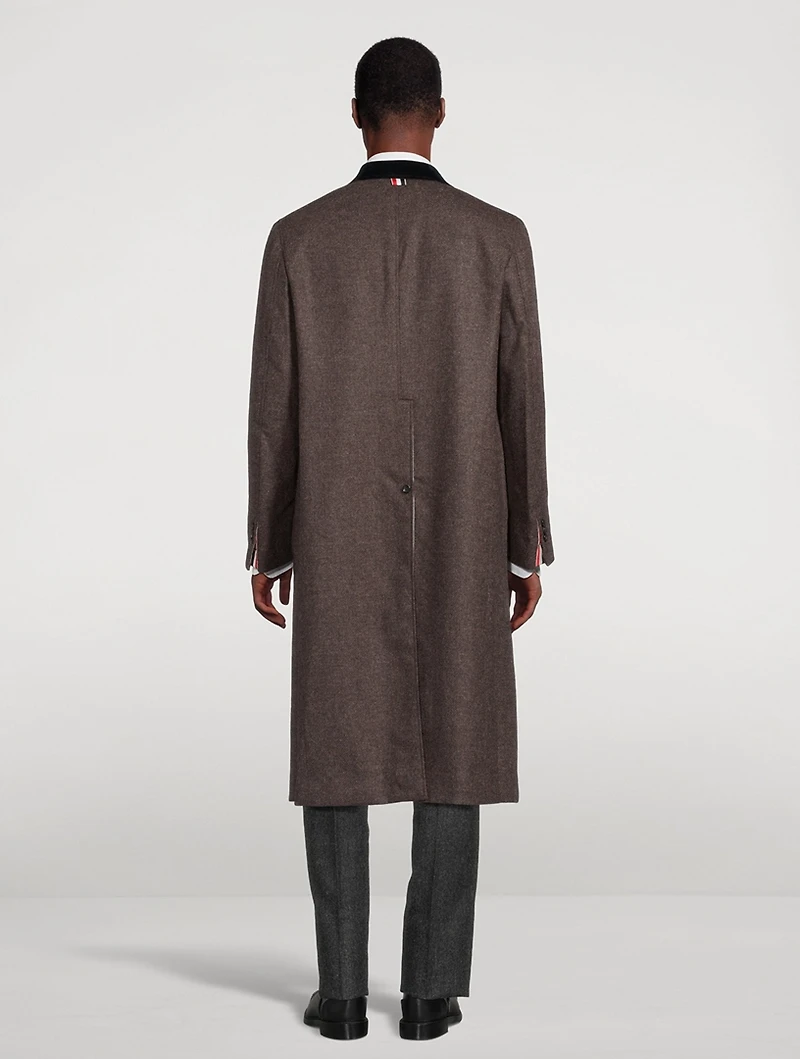 Shetland Elongated Sack Overcoat