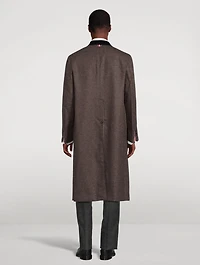 Shetland Elongated Sack Overcoat