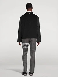Selvedge Denim Cropped Relaxed Field Jacket