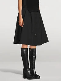 Libra Leather Platform Knee-High Boots