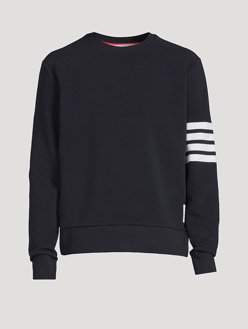 Cotton Ottoman Rib Sweatshirt