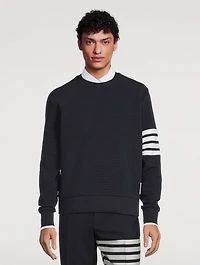 Cotton Ottoman Rib Sweatshirt