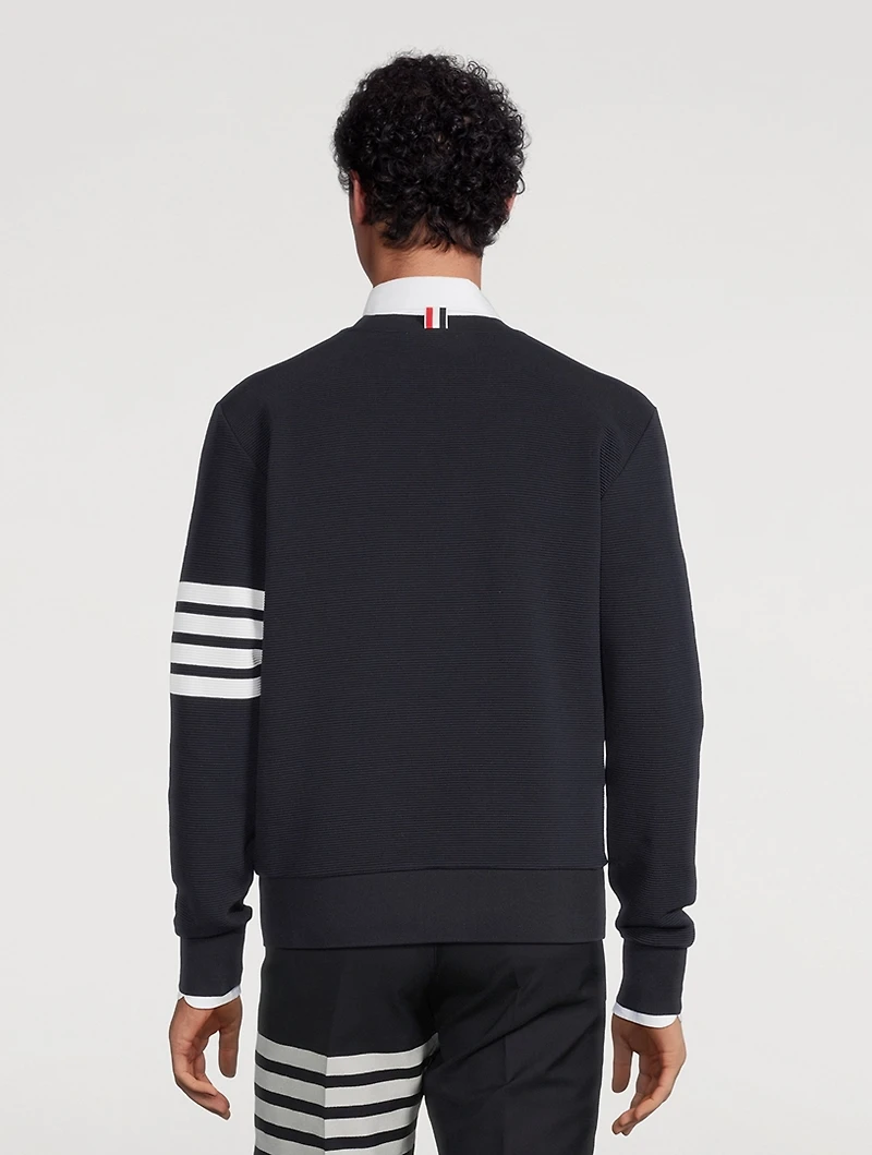 Cotton Ottoman Rib Sweatshirt