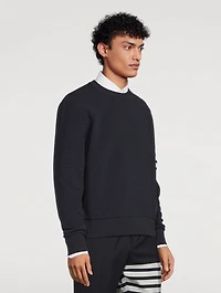 Cotton Ottoman Rib Sweatshirt
