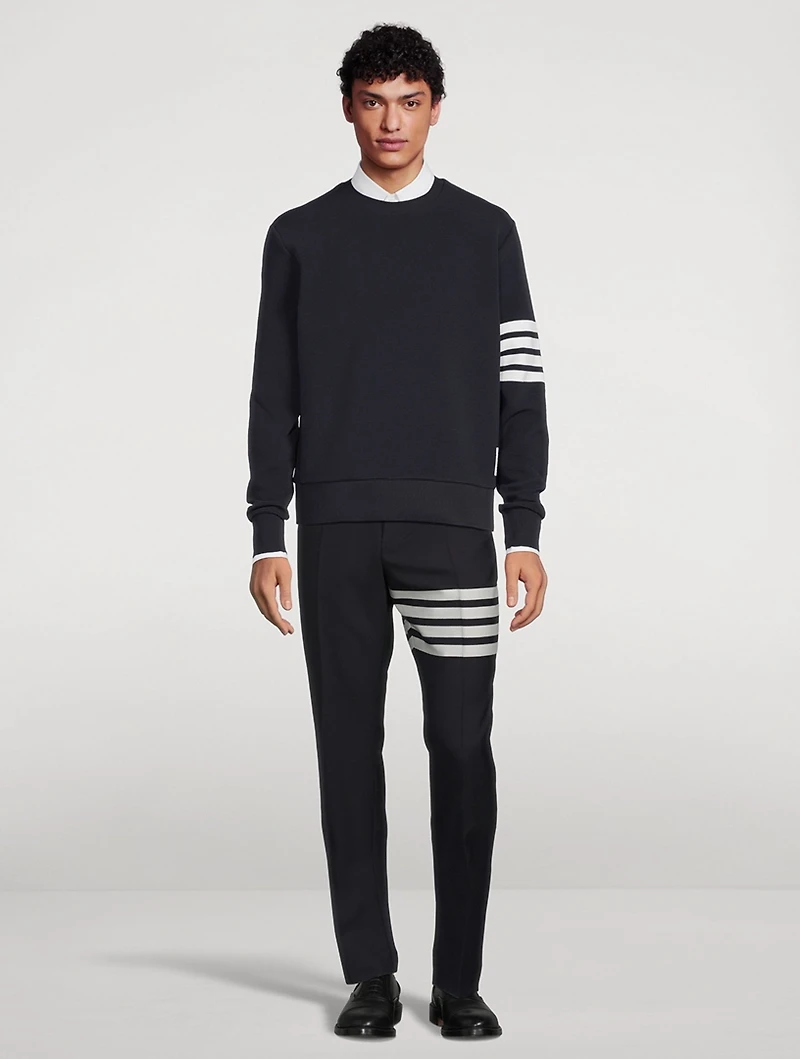 Cotton Ottoman Rib Sweatshirt