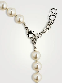 VLOGO Faux Pearl Necklace