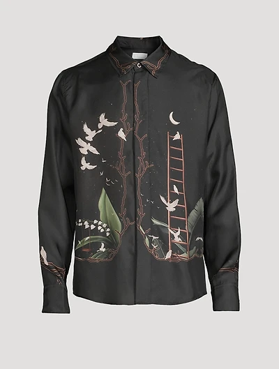 Silk Long-Sleeve Shirt