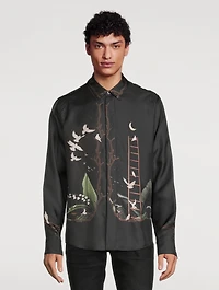 Silk Long-Sleeve Shirt