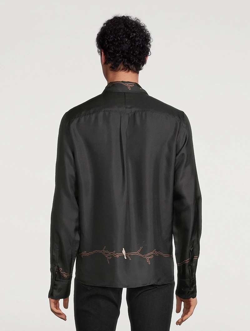 Silk Long-Sleeve Shirt