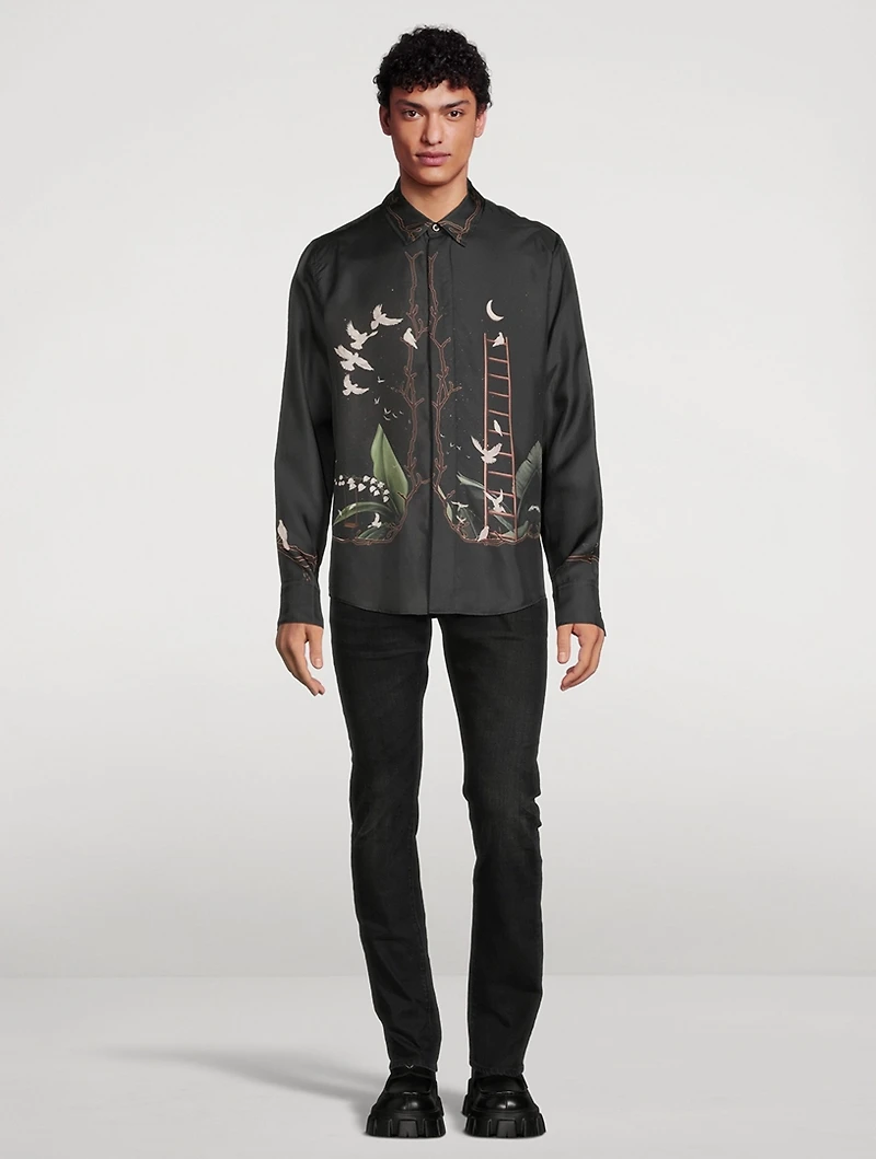 Silk Long-Sleeve Shirt