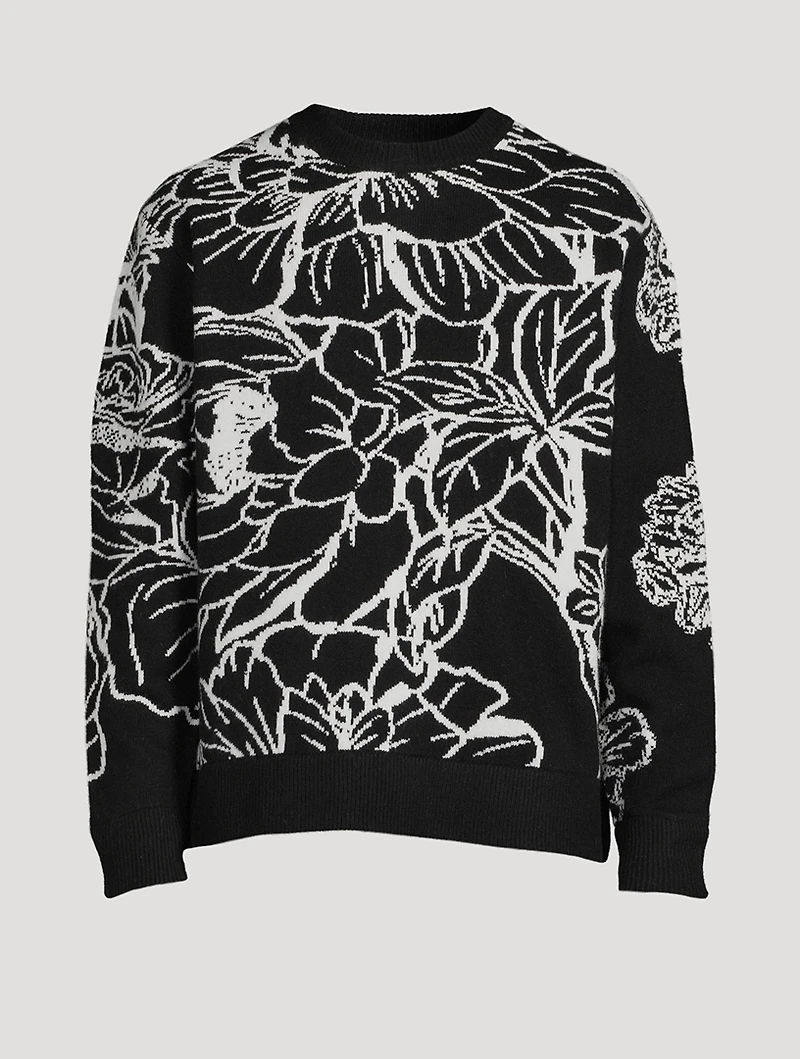 Flowers Wool Sweater