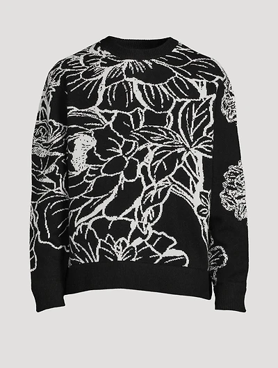 Flowers Wool Sweater