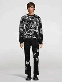 Flowers Wool Sweater