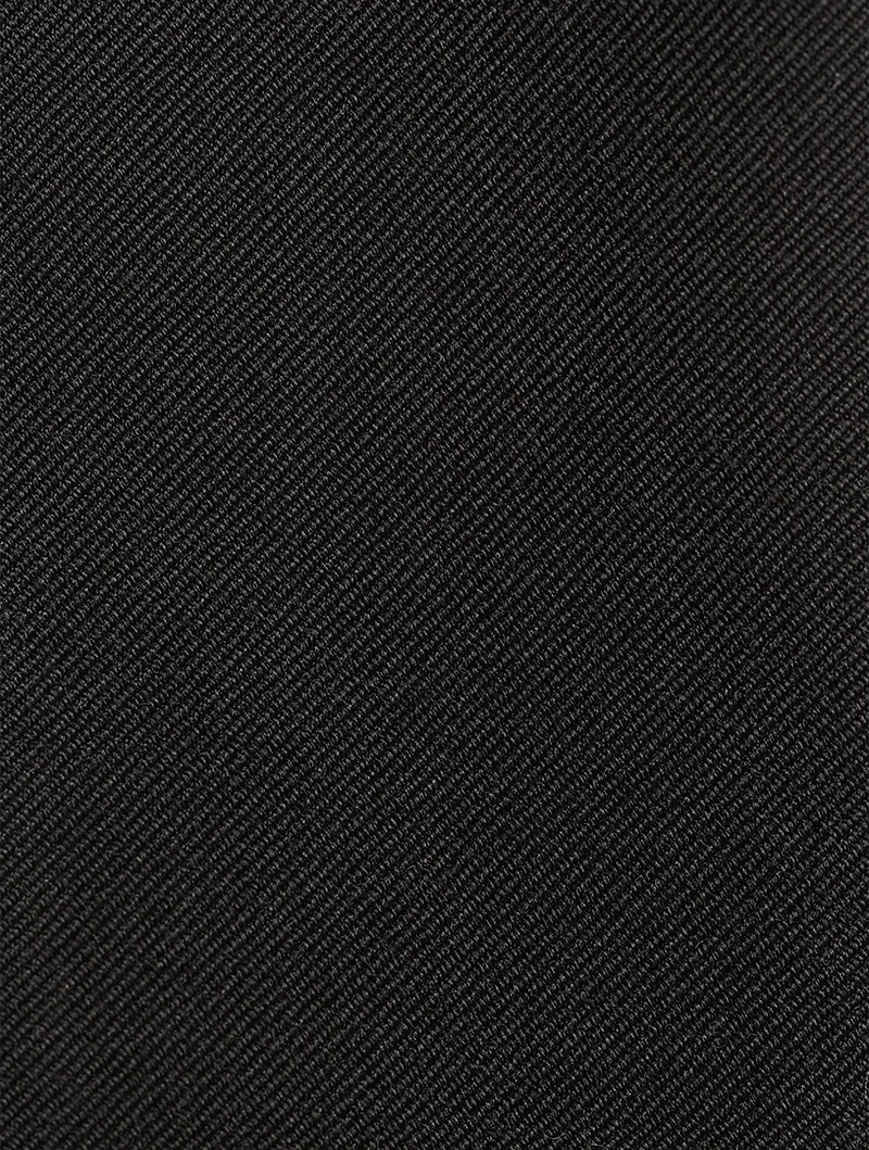 Wool Slim-Fit Pants With Zipper