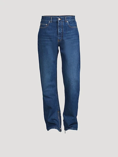Arrow Tab Straight-Leg Jeans