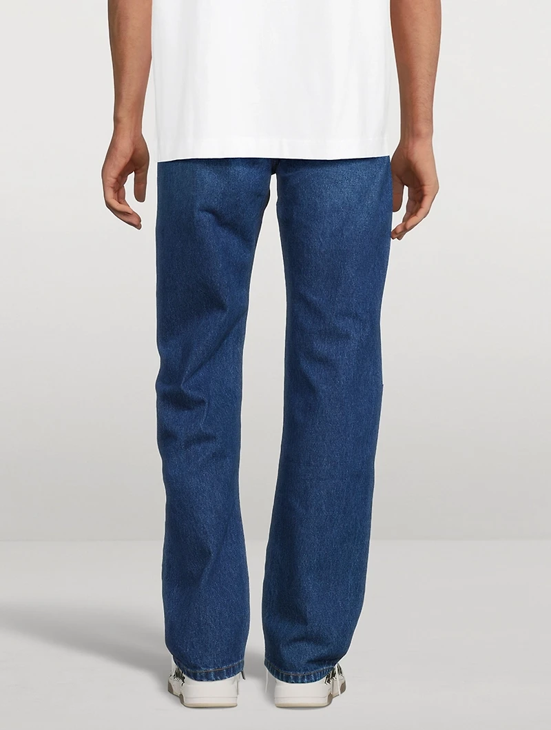 Arrow Tab Straight-Leg Jeans