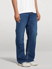 Arrow Tab Straight-Leg Jeans