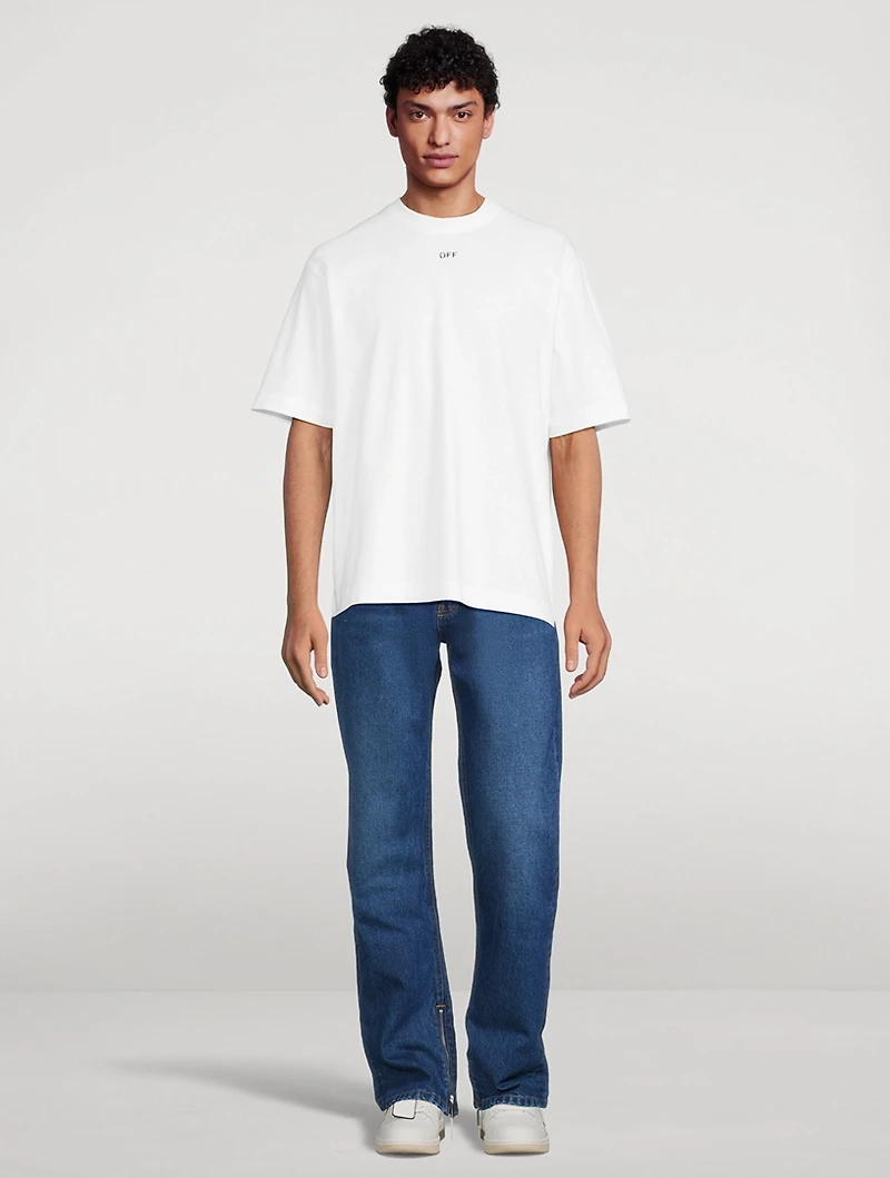 Arrow Tab Straight-Leg Jeans