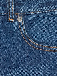 Arrow Tab Straight-Leg Jeans