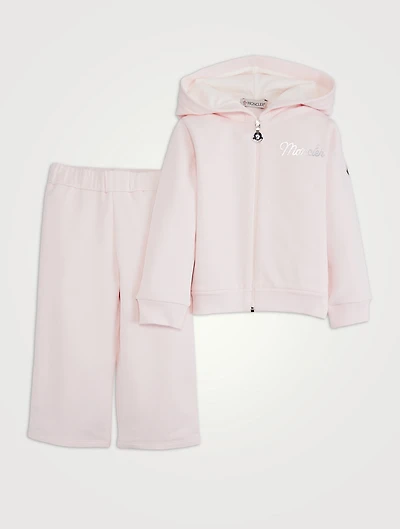 Zip Hoodie And Pants Two-Piece Set