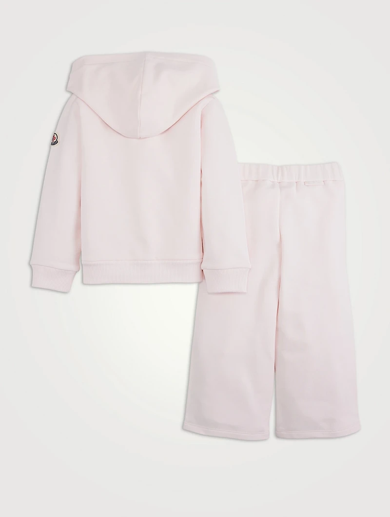 Zip Hoodie And Pants Two-Piece Set